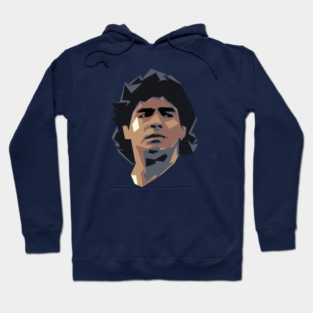 Diego Maradona Hoodie by AlfinStudio